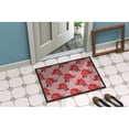 thumbnail image 4 of Watercolor Red Roses and Polkadots Doormat 18x27, 4 of 4