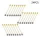 thumbnail image 4 of Paquete de 24 alfileres de solapa Yuarrent bandeja redonda plana acero inoxidable Type3 NO3, 4 of 6