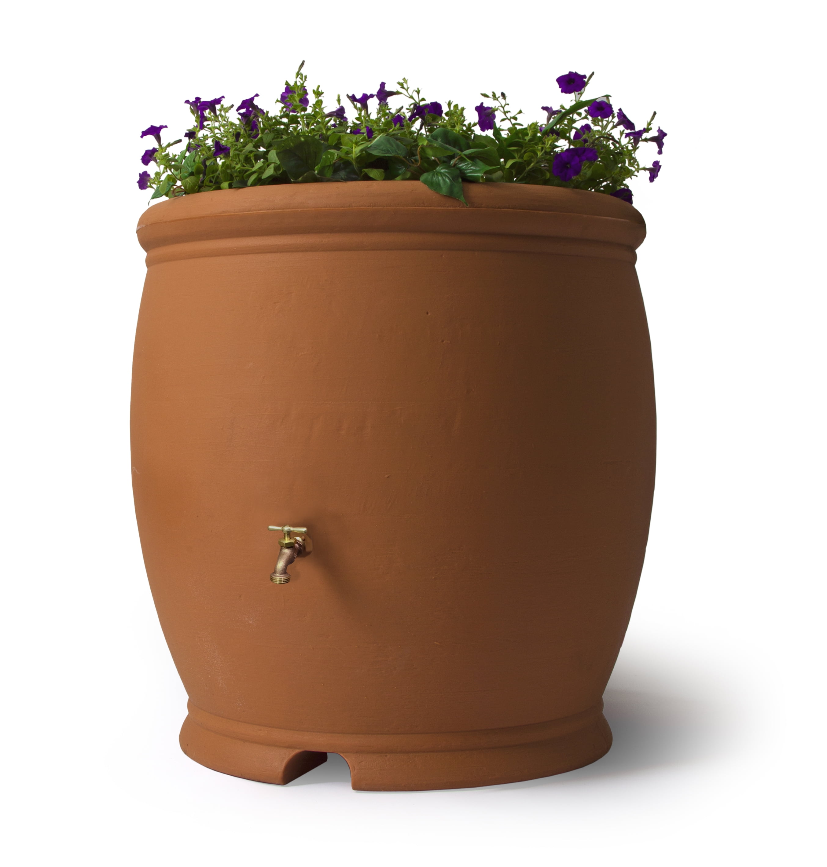 Algreen Barcelona 100 Gallon Rain Barrel, Terracotta