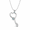 Silver, variant on Heart Key Style Gold Plated White Opal Pendant Engagement Gift For Cousin || Ali Baba Jewellery