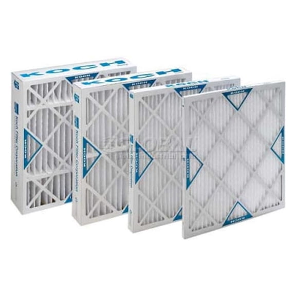 4In MERV 8 Furnace Filter 6-Pack - 16x25x4 - Pleated Air Filters for HVAC - Koch 102-700-026 - 16 x 25 x 4 Inch Air Filter Replacement