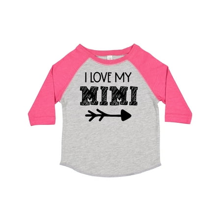 

Inktastic I Love My Mimi with Arrow Gift Toddler Boy or Toddler Girl T-Shirt