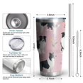 thumbnail image 6 of 30oz Border Collie Dogs with Pioneer Flower Tumblers Stainless Steel Tumbler with Lid and Straw,Vacuum Insulated Double Wall Travel Tumbler Cups Mug with Cleaning Brush for Coffee,Tea, 6 of 7
