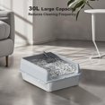 thumbnail image 4 of Kojooin Stainless Steel Cat Litter Box with Lid Large Litter Box for Big Cats Non-Stick Stainless Steel Cat Boxes High Sides, Kitten Metal Boxes, Anti-Leakage, Easy to Clean 6''Deep, 4 of 8