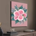 thumbnail image 2 of Vintage Pink Roses Canvas Wall Art 30x40, 2 of 8
