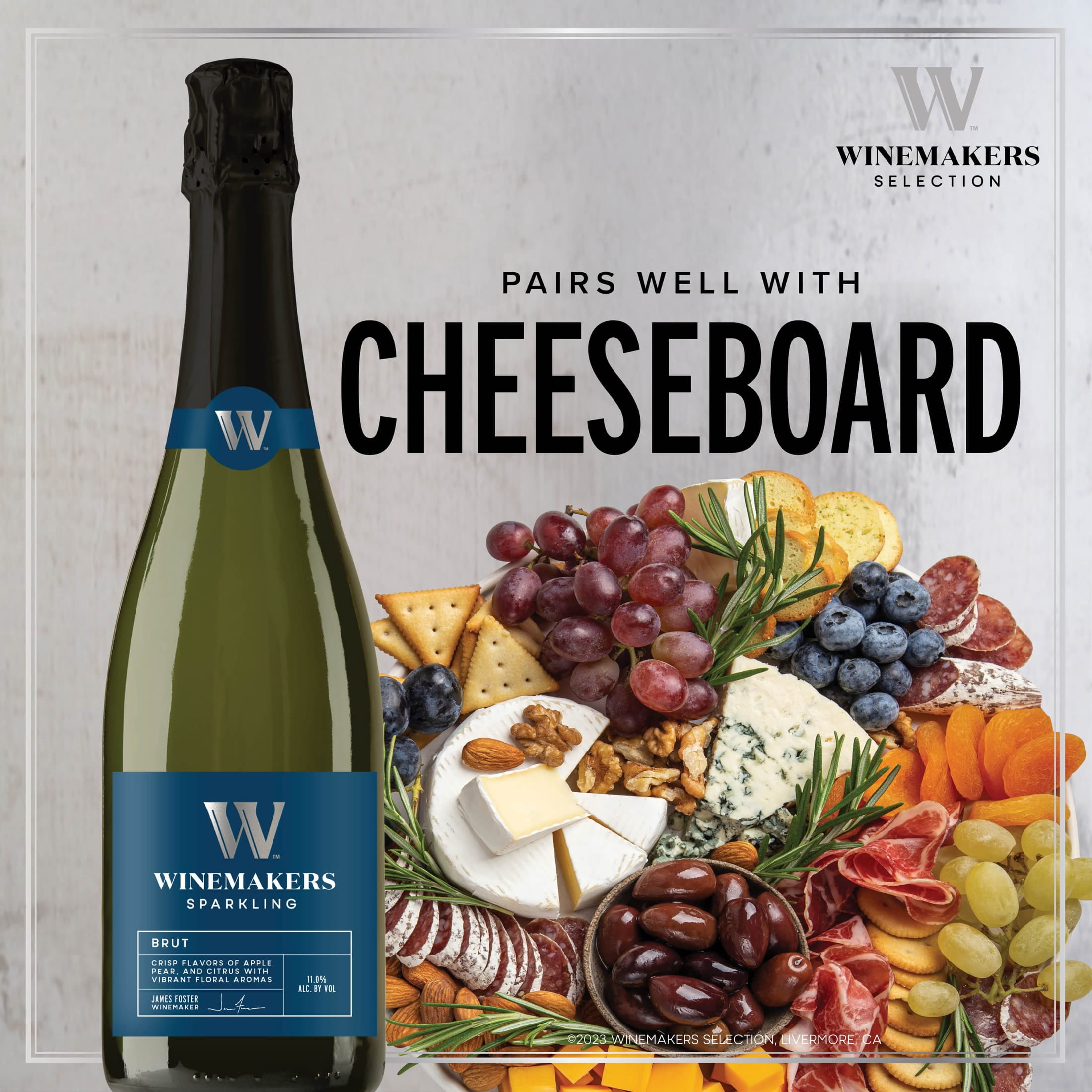 nemakers Selection Brut White Wine, 750ml, 13% ABV, Shelf-Stable