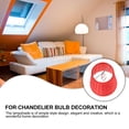 thumbnail image 2 of Mobutofu 1Pcs Red Cloth Lampshade Light Protect Lamp Simple Style Living Room, 2 of 4