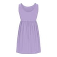 thumbnail image 4 of Zekutng Summer Dresses for Women New Spring/Summer Round-Neck Polka Short Sleeved Knee Length Dress,Sizes S-2XL, 4 of 8