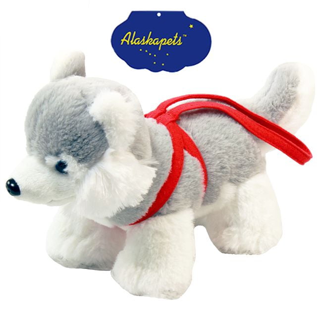snow dog cuddly toy