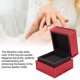 thumbnail image 4 of Caja De Regalo Del Anillo, Caja De Regalo De La Joyería Que Se Reúne El Lujo Rojo Del Rectángulo Interior Para El Compromiso, 4 of 7