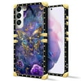 thumbnail image 2 of FKBRCL4U Compatible with Samsung Galaxy S22 Plus Case, Glistening Golden Butterfly Vibrant Purple Blue Luxury Golden Decoration for Girl Women Soft TPU Shockproof Protective Hard PC Back, 2 of 7