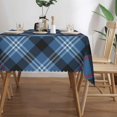 thumbnail image 3 of Rectangle Table Cloth, Clan Fitzgerald Tartan Blue Plaid Resistant Washable Tablecloth Decorative Table Cover for Dining, Indoor and Outdoor, 3 of 6