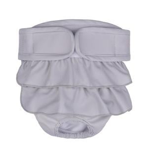 Dog Diapers Female, Reusable Pet Diapers for Female Dogs, Washable Dog Panties Diaper Skirt for Dogs in Heat, Period, Incontinence, or Excitable Urination Gray