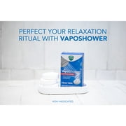 Vicks VapoShower Tablets, Menthol Scent Soothing Non-Medicated Shower Steamers, 3 Count