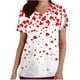 thumbnail image 3 of TaTaai Romantic Season V Neck Top, Women's Valentine Themed Casual Blouse, Short Sleeve Lightweight Shirt with Decorative Pockets Gift, 3 of 5