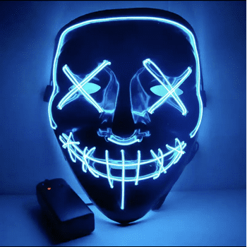 Halloween Clubbing Light Up LED  Costume Rave Cosplay Party Purge 3 Modes