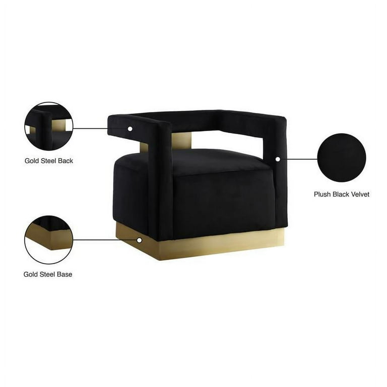 Meridian Furniture Armani Velvet Accent Chair Meridian Furniture Armani Velvet Accent Chair