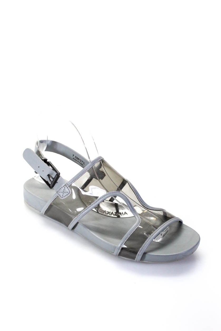 bcbg black flat sandals