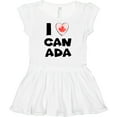 thumbnail image 3 of Inktastic I Love Canada Heart with Maple Leaf Girls Baby Dress, 3 of 5