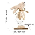 thumbnail image 3 of Easter Wooden Crafts Rabbit Ornaments Style Home Wooden Craft Ornaments, 3 of 4
