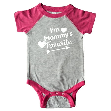 

Inktastic I m Mommy s Favorite with Arrow and Hearts Gift Baby Boy or Baby Girl Bodysuit