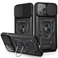 thumbnail image 1 of SOGA Compatible for Apple iPhone 13 Pro Max Case with Camera Screen Protector Cover Rugged ShockProof Drop Protection Phone Case with Magnetic Kickstand Mount Plate [Black], 1 of 7