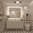 thumbnail image 5 of GODCHAR 40"x36" LED Bathroom Mirror, 24V Pro Backlit & Frontlit Vanity Mirror, UL Certified Anti-Fog Dimmable, 5 of 15