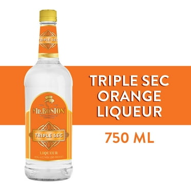 Mr. Boston Triple Sec Orange Liqueur, 750ml, 24% Alcohol, Margarita Mix Cocktail Mixers