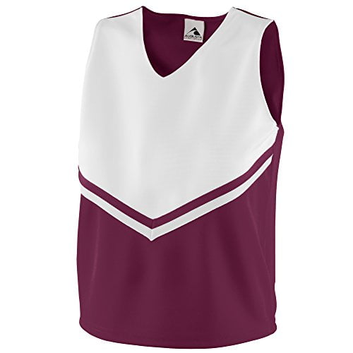 Augusta 9111A Girls Pride Shell - Maroon & White, Medium