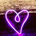 thumbnail image 2 of Heart Shape LED Neon Light - Neon Wall Lamp or USB Powered - Night Light, 2 of 5
