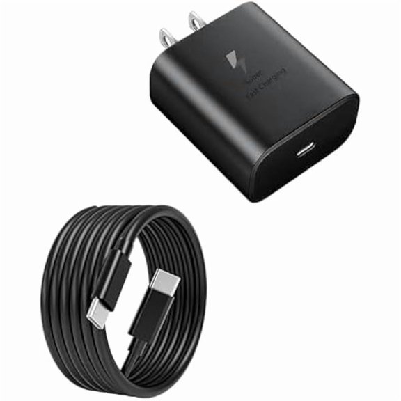 S24 Ultra Charger, 45W USB-C Super Fast Charger with 3.28FT Type C Cable Cord PPS/PD Wall Charging Block for Samsung Galaxy S24 Ultra/S24/S24 /S23 Ultra/S23/S23 /S22/S22 Ultra/S22  (Black)