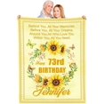 thumbnail image 4 of 50Th Birthday Gift, Birthday Blanket, 50Th Friendship Throws Blanket Gifts Birthday, Birthday Blanket for Women Daughter Grandma, Ladies Gifts for Birthday, Happy Birthday Friend Gift A3, 4 of 5