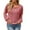a Watermelon Red tops, variant on HAPIMO Sweaters for Women Lantern Sleeve V-Neck Knitwear Solid Color Casual Loose Jumper Chunky Pullover Womens Sweaters Fall Fashion Beige XXL