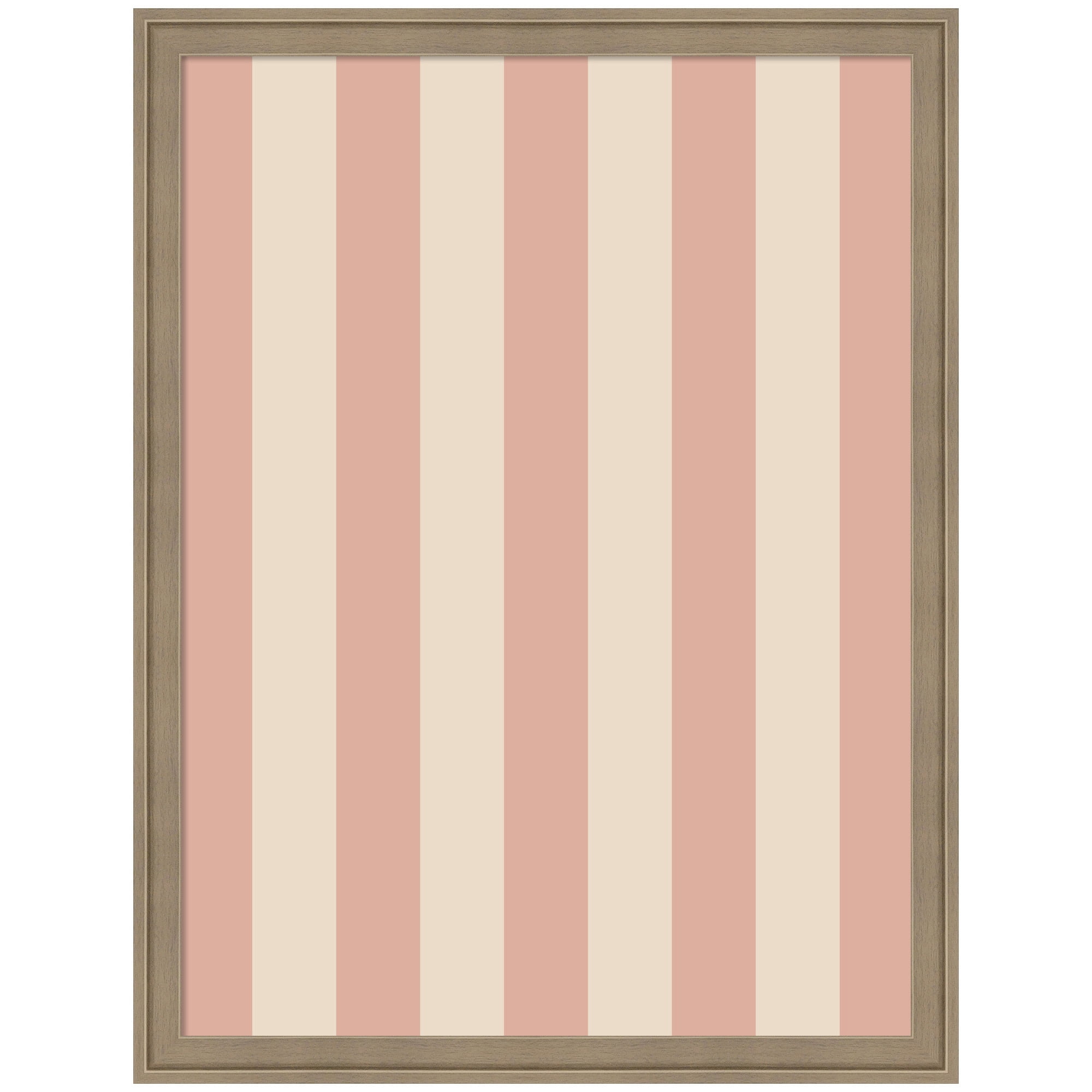 Kate and Laurel Framed Fabric Pinboard 20 x 26,  Printed Linen Classic Bulletin Board for Use as a Vision Board or Wall Organization, Florence Light Brown Frame