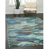 Unique Loom Sedona Collection Area Rug - Rainier (3' 3" x 5' 3" Rectangle Blue/Gray)