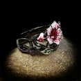 thumbnail image 7 of Caihaooo Vintage Pink Blossoms Ring Boho Ring For Women Statement Bohemian Ring Engraved Hollow Pink Blossoms Ring Middle Finger Jewelry, 7 of 7