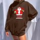 thumbnail image 2 of Sudadera estampada con capucha retro de manga larga suelta de Navidad para mujer con mangas caídas en los hombros Pompotops gfhjh12957, 2 of 8