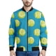 thumbnail image 3 of Chaquetas con gráficos de pelota de tenis de moda para hombre, chaqueta bomber deportiva para exteriores de manga larga para primavera y otoño, abrigos sencillos e informales holgados, 3 of 5