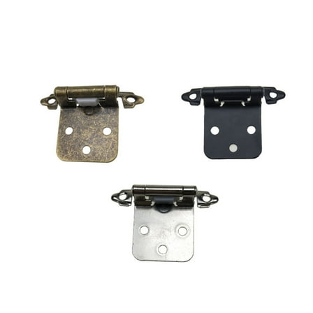 unbranded  10 Pcs Link Overlay Cabinet Hinges Satin Nickel Door for Doors