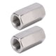 thumbnail image 2 of Hex Connector Nut, Anti Corrosion Hex Coupling Nuts 2PCS Rustproof High Hardness Stainless Steel For Connection ANGGREK Otros, 2 of 8