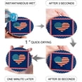 thumbnail image 2 of FMSHPON Independence Day American Flag Set of 8 Round Coaster for Drinks, Absorbent Ceramic Stone Coasters Cup Mat with Cork Base for Home Kitchen Room Coffee Table Bar Decor, 2 of 6