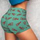 thumbnail image 4 of Balery Cartoon Lobsters 4 Pantalones cortos de entrenamiento estampados para mujer, sin costuras, ajustados, para gimnasio, yoga, correr, deportes, ejercicio activo, fitness.-Large, 4 of 8