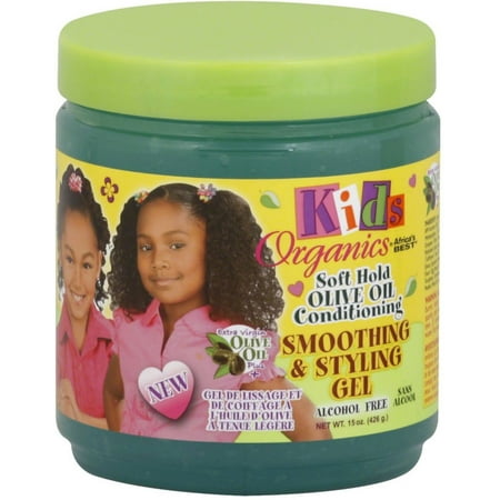 2 Pack - Africa's Best Kids Organics Smoothing & Styling Gel 15 (Best Organic Baby Hair Gel)