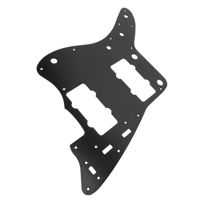 Placa protectora para golpeador de guitarra con 13 orificios, placa protectora antiaramos de aleació de aluminio para guitarra elíptrica, compatible con guitarras jazzmaster