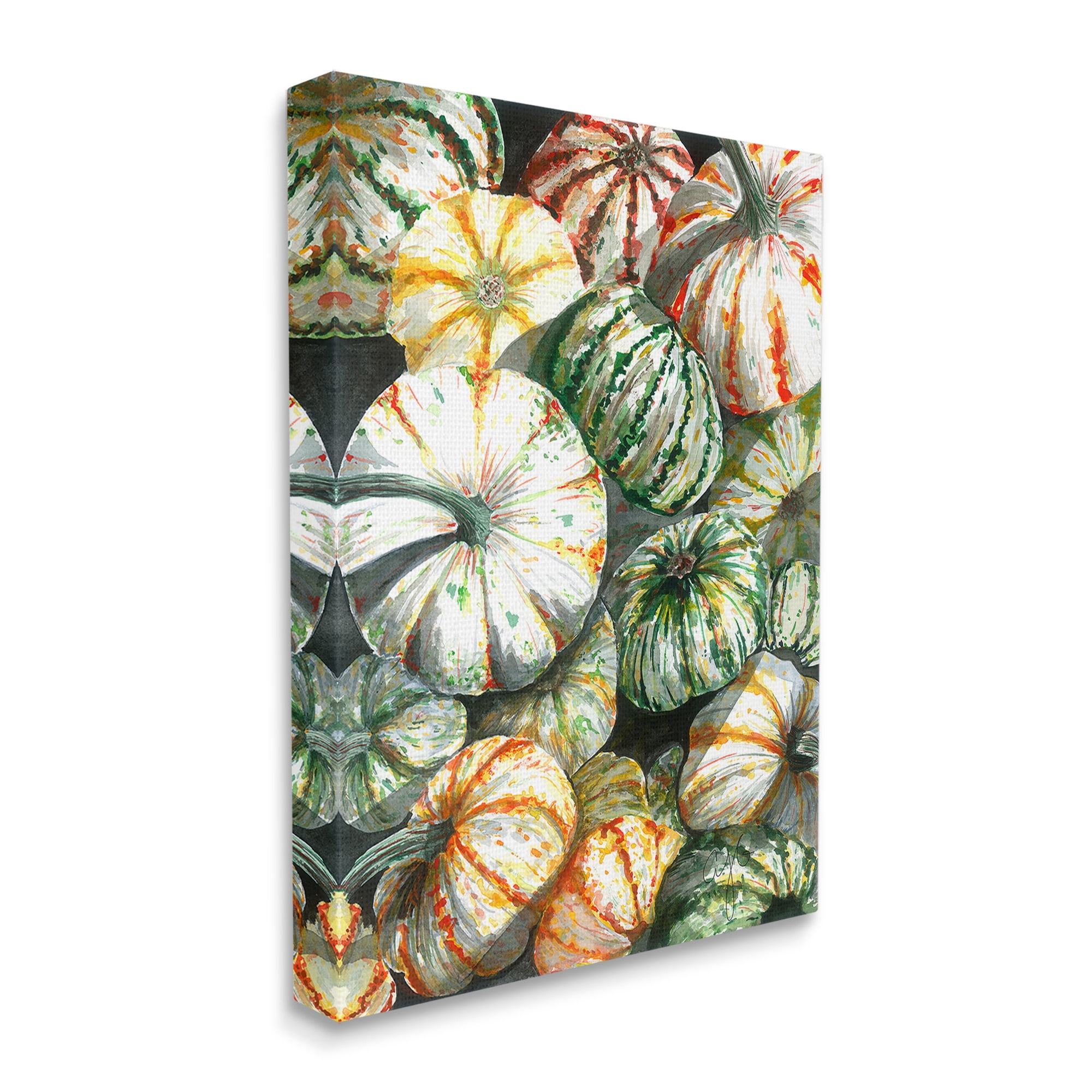 Stupell Industries Mixed Gourd Pattern Botanical & Floral Painting Gallery Wrapped Canvas Art Print Wall Art, 36 x 48