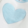 thumbnail image 5 of mgoYE Baby Girl Clothes 0-3 Months Preemie Newborn Baby Girl Clothes Infant Romper Fall Winter Outfits Gifts for Girls Cute Bell Bottoms Pant Sets(Light Blue,2-3 Years), 5 of 6