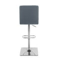 thumbnail image 2 of CorLiving Quinn Modern Fabric Upholstered Adjustable Height Barstools Set of 2 - Swivel Bar Stools with Back, Perfect Kitchen Stools for Island, Bar Chairs & Counter Height Stools, 2 of 9