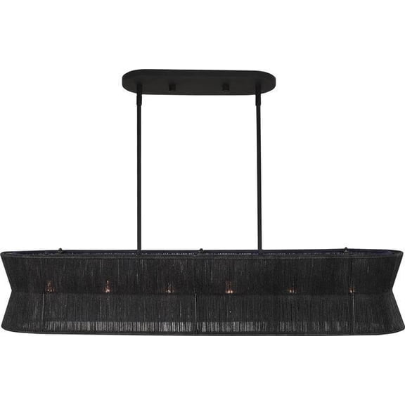 Madura 42 Matte Black Island Light Fixture