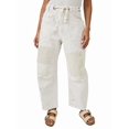 thumbnail image 2 of Pantalones Vaqueros Holgados de para Mujer, de Tiro Bajo, con Parches y Pernera y Bolsillos. L, 2 of 8