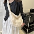 thumbnail image 3 of Bolso de mano de nube para mujer, bolso de hombro a la moda de verano, grande (blanco), 3 of 8
